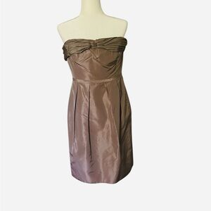 J. Crew Brown Strapless Sheath Dress for Weddings